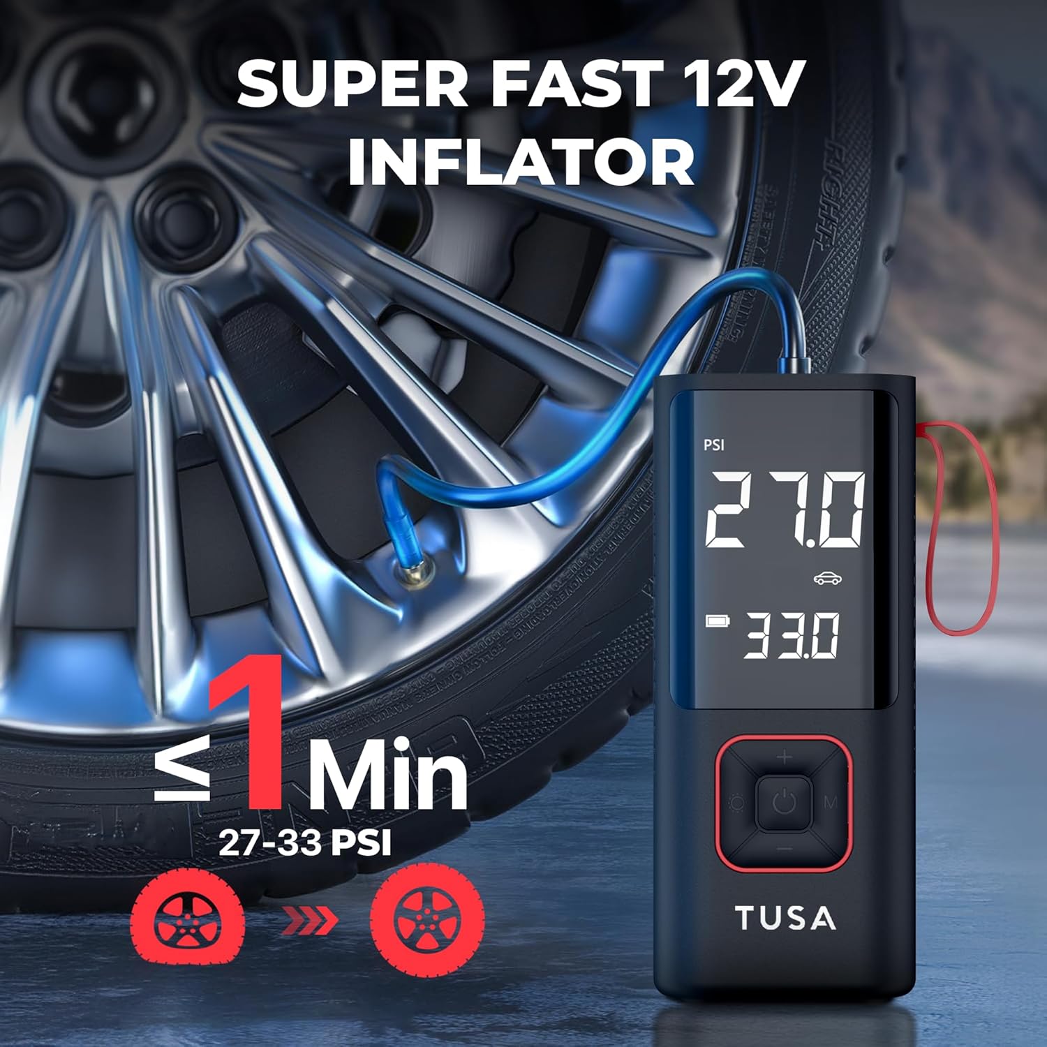 Portable Air Compressor Tire Inflator