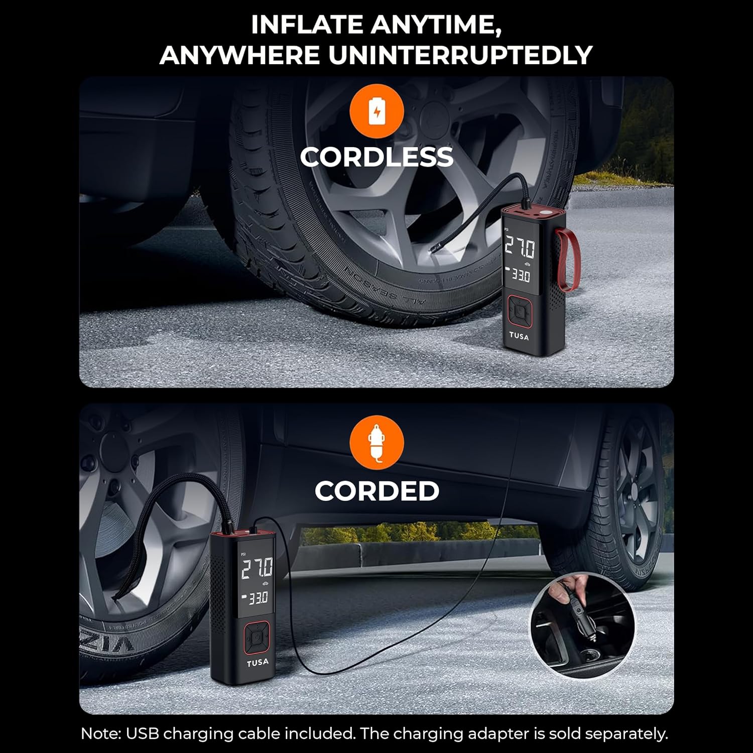 Portable Air Compressor Tire Inflator